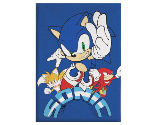Sonic the Hedgehog Fleece Pleed, 100x140 cm
