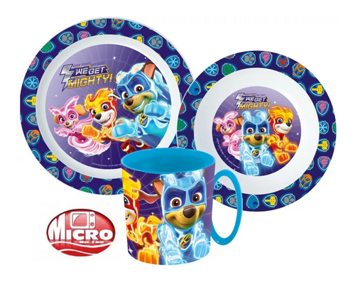 Sööginõude komplekt Paw Patrol, mikroplastist, koos 350 ml kruusiga